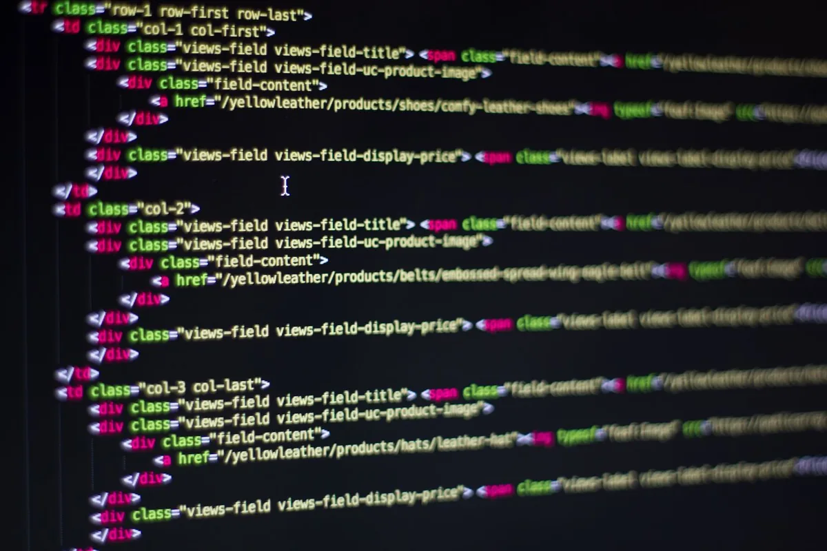 Code on a developer's screen